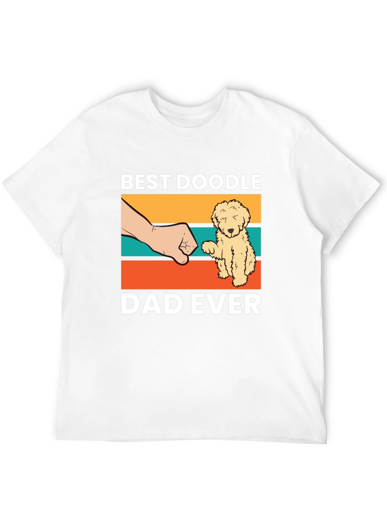 Camiseta Negra Best Doodle Dad Ever