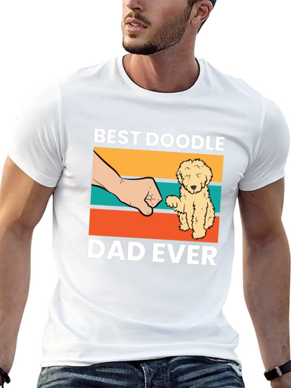 Camiseta Negra Best Doodle Dad Ever
