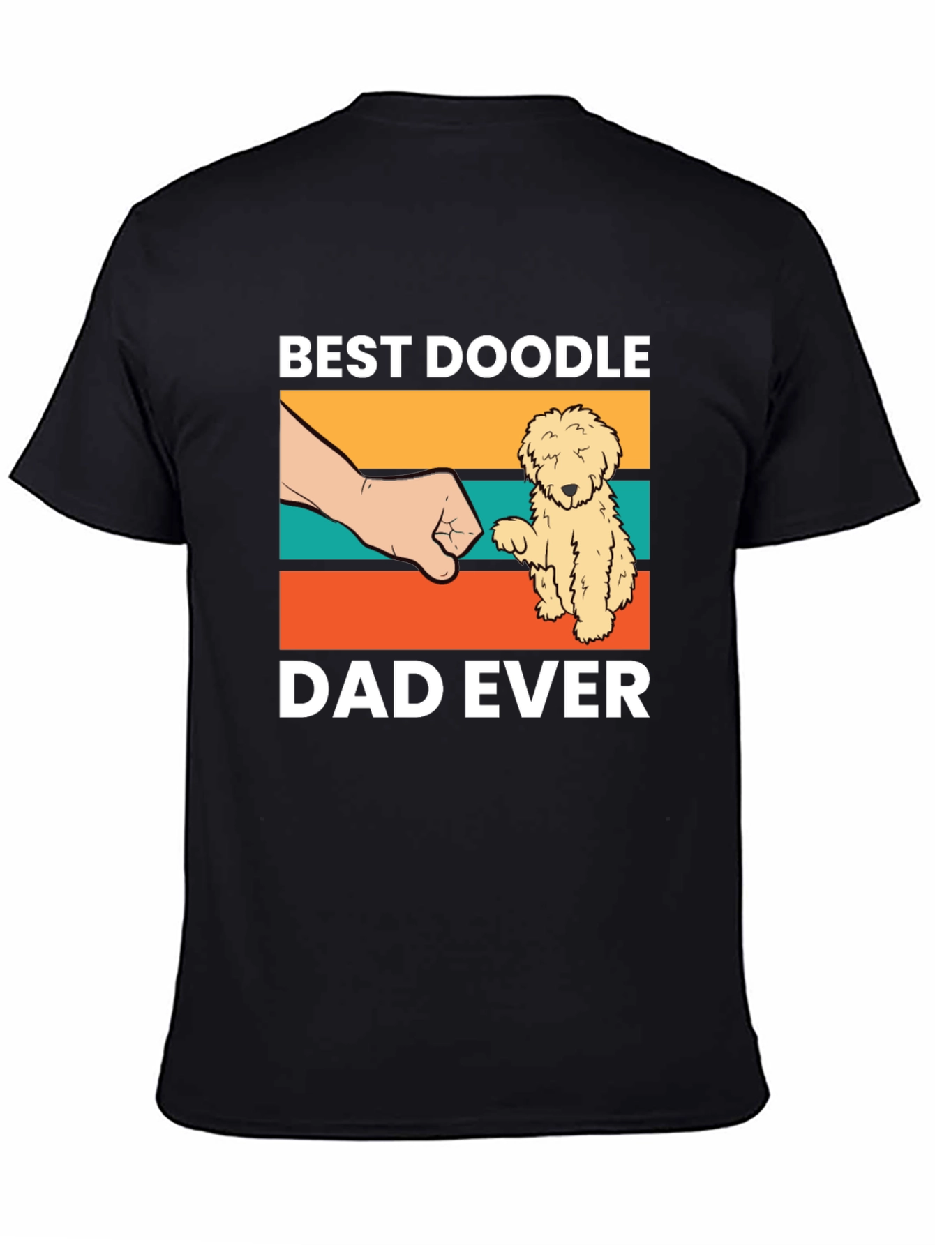 Camiseta Negra Best Doodle Dad Ever