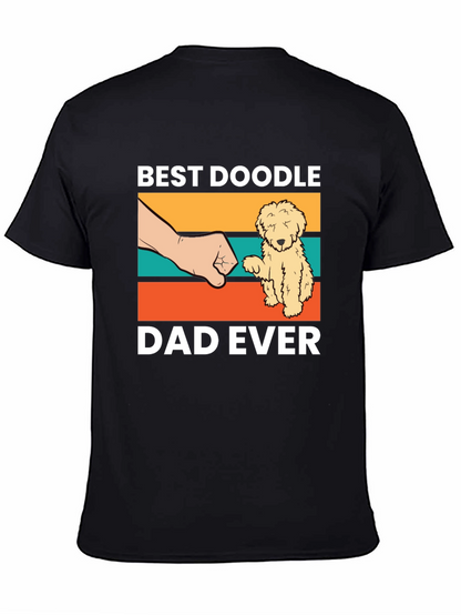Camiseta Negra Best Doodle Dad Ever