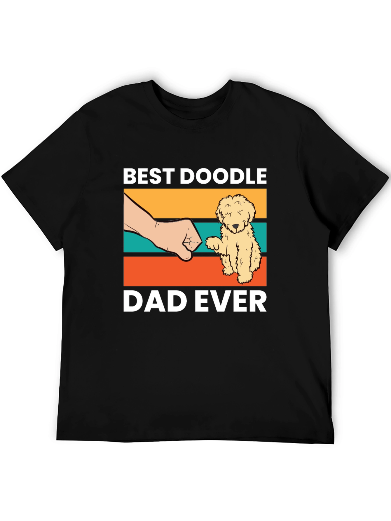 Camiseta Negra Best Doodle Dad Ever