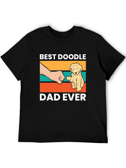 Camiseta Negra Best Doodle Dad Ever