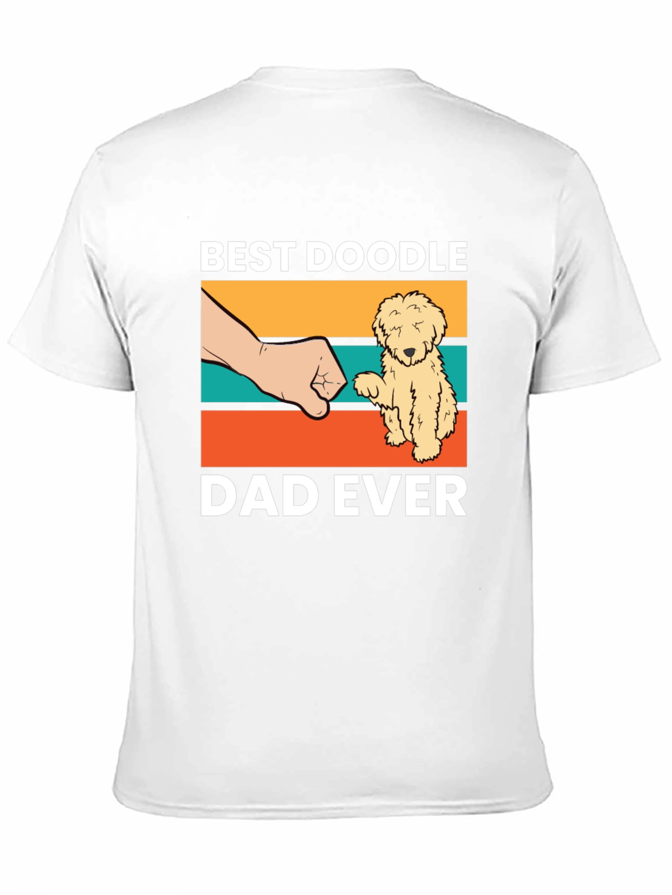 Camiseta Negra Best Doodle Dad Ever