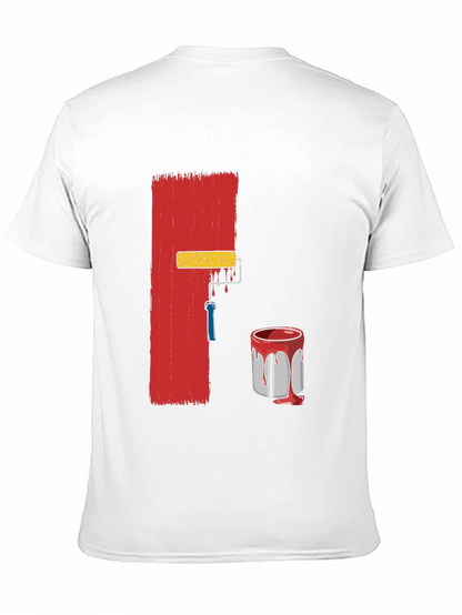 Camiseta Negra con Diseño de Pintura