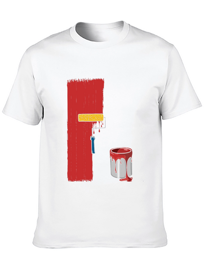 Camiseta Negra con Diseño de Pintura