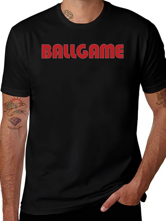 Camiseta Negra Hombre BALLGAME Estilo Casual