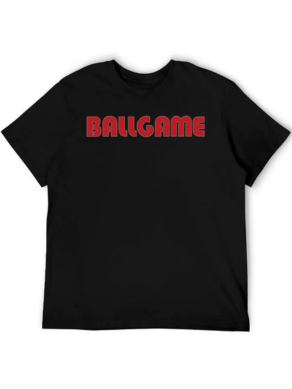 Camiseta Negra Hombre BALLGAME Estilo Casual