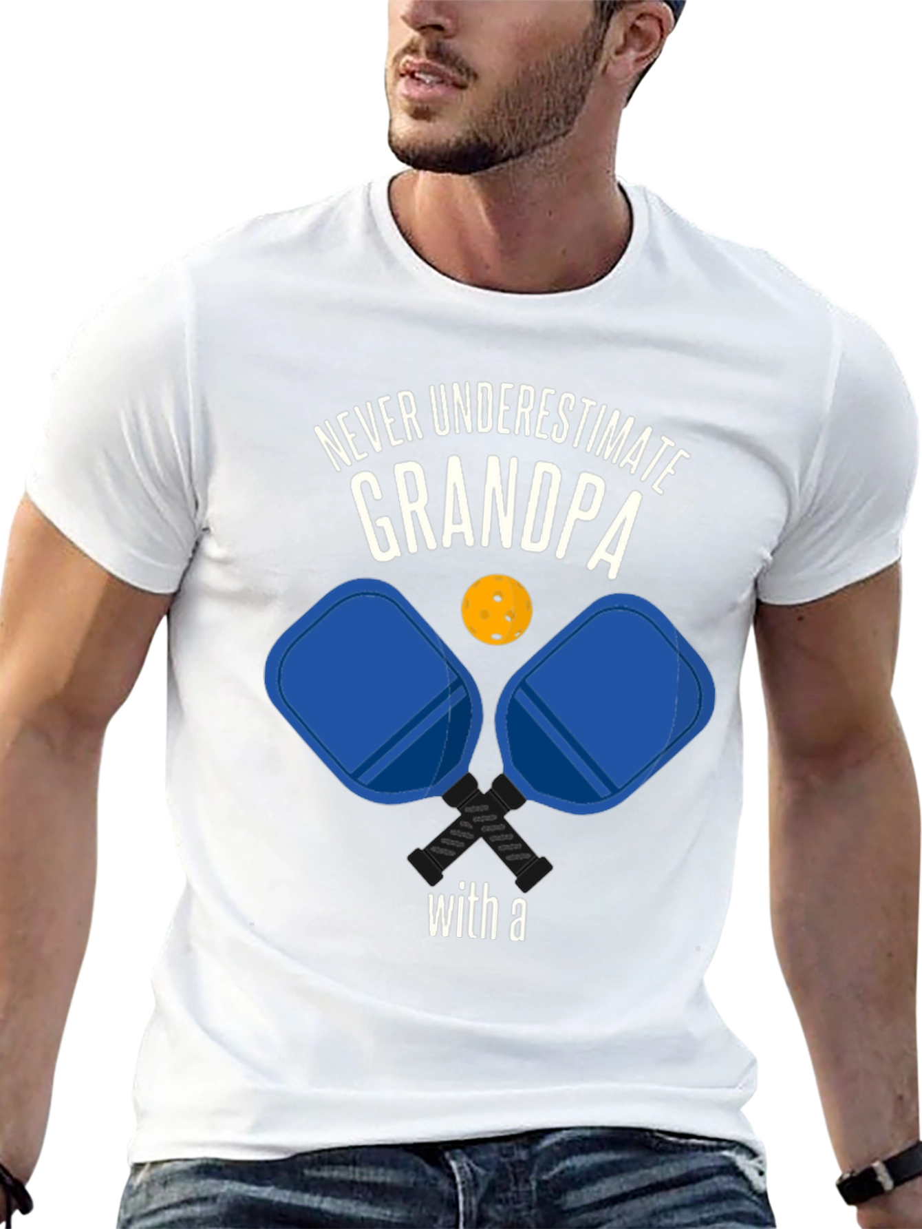 Camiseta de Abuelo Jugador de Pickleball
