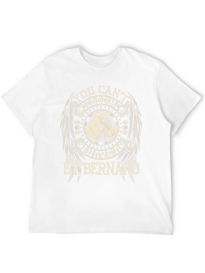 Camiseta Negra St. Bernard: ¡No Me Asustas!