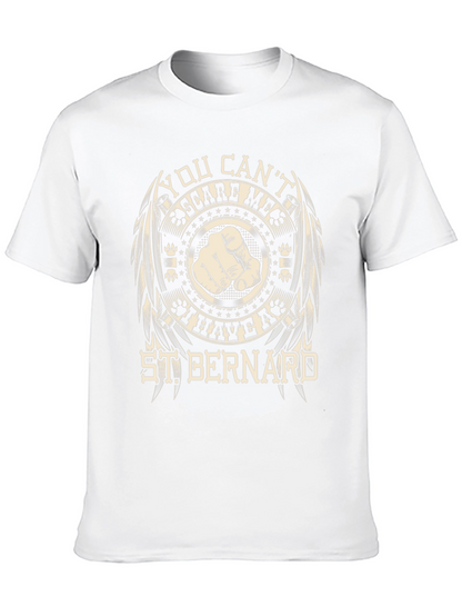 Camiseta Negra St. Bernard: ¡No Me Asustas!