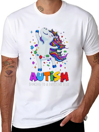 Camiseta Unicornio Autismo Dancing Beat