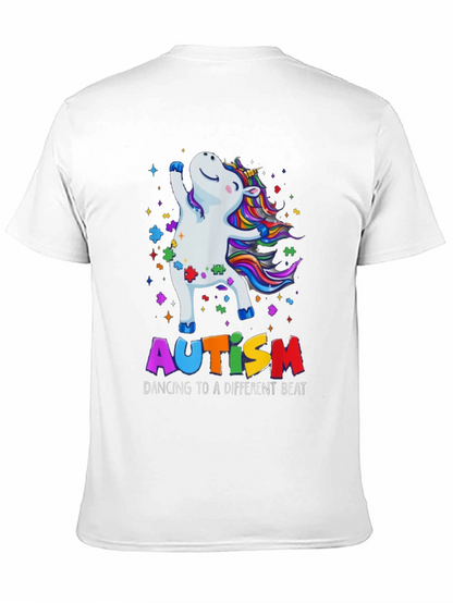 Camiseta Unicornio Autismo Dancing Beat
