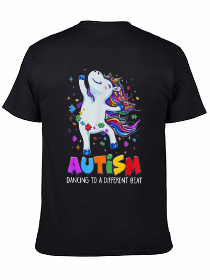 Camiseta Unicornio Autismo Dancing Beat