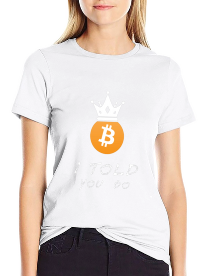 Camiseta Bitcoin Se los dije - Crypto King