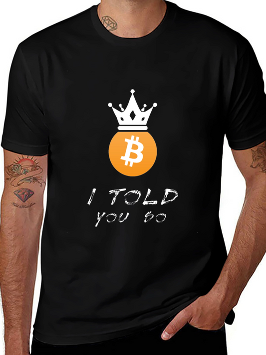 Camiseta Bitcoin Se los dije - Crypto King