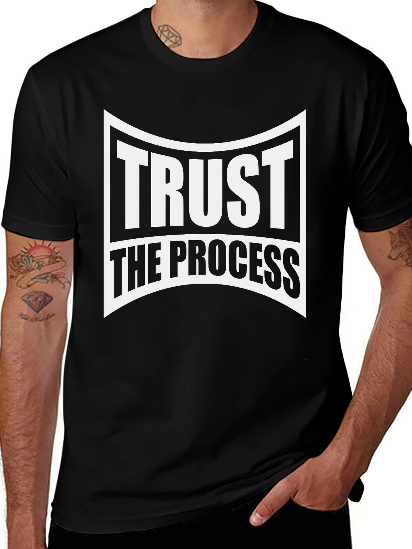 Camiseta Negra: Confía en el Proceso