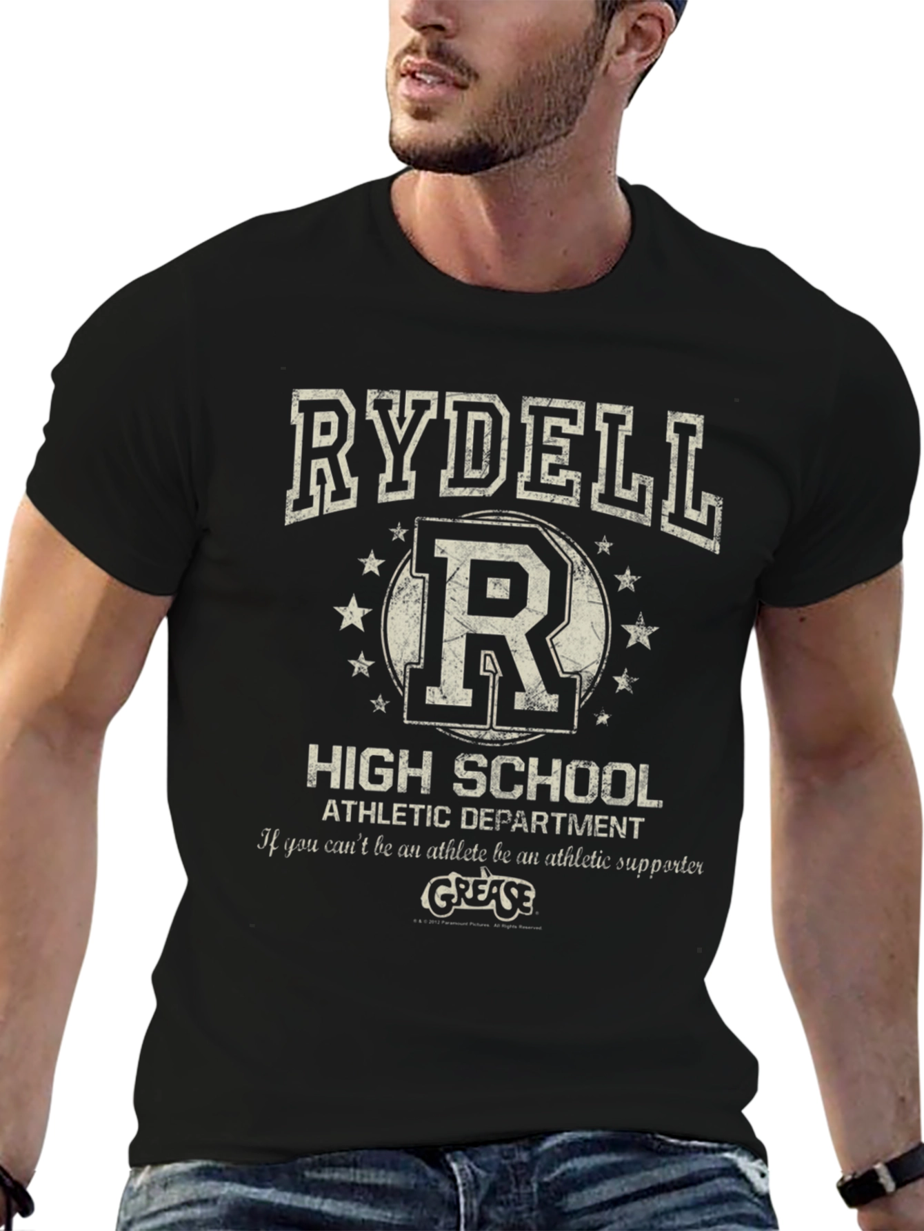 Camiseta Negra Rydell High School Grease
