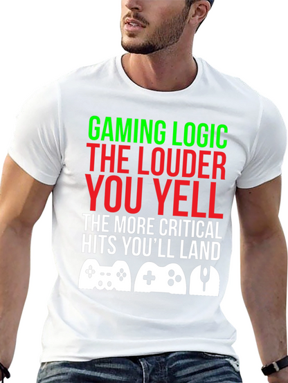 Camiseta Gamer: Lógica de Juego ¡Grita para Ganar!
