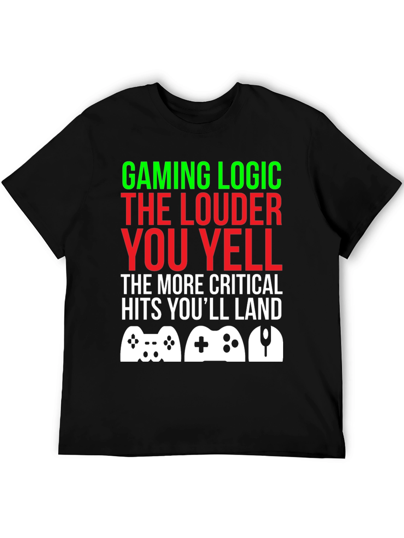 Camiseta Gamer: Lógica de Juego ¡Grita para Ganar!
