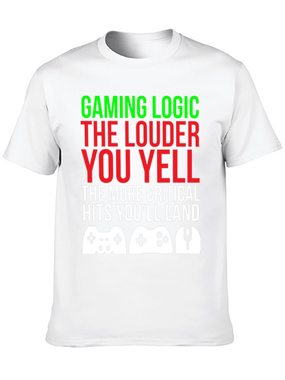 Camiseta Gamer: Lógica de Juego ¡Grita para Ganar!