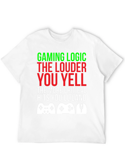 Camiseta Gamer: Lógica de Juego ¡Grita para Ganar!