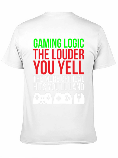 Camiseta Gamer: Lógica de Juego ¡Grita para Ganar!