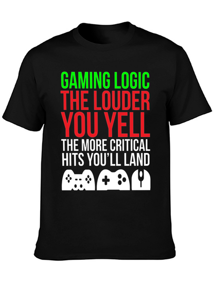 Camiseta Gamer: Lógica de Juego ¡Grita para Ganar!