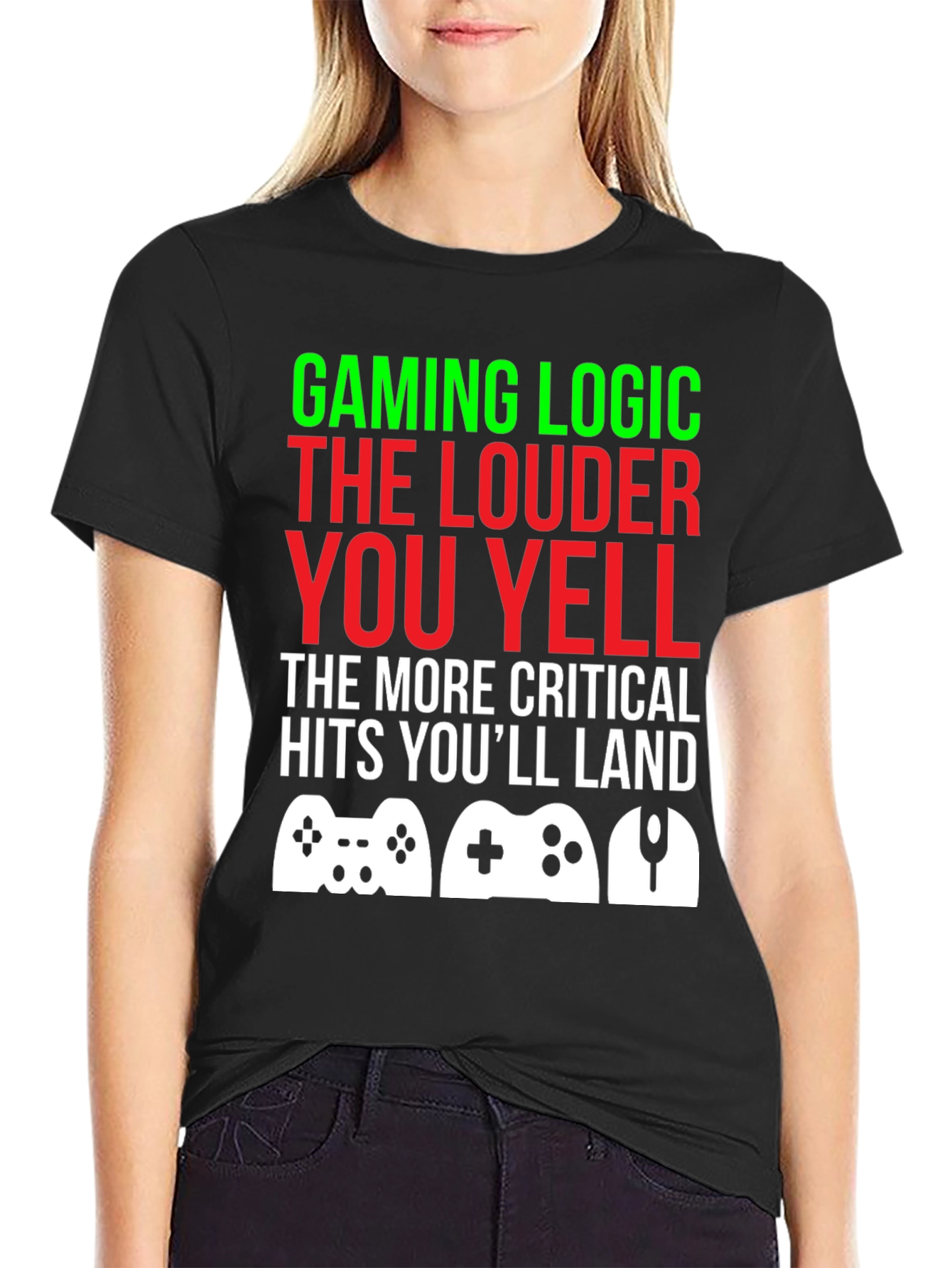 Camiseta Gamer: Lógica de Juego ¡Grita para Ganar!