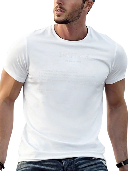 Camiseta Negra Ink Stash: Para Amantes de la Tinta