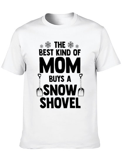Camiseta Negra: La Mejor Mamá Pala de Nieve