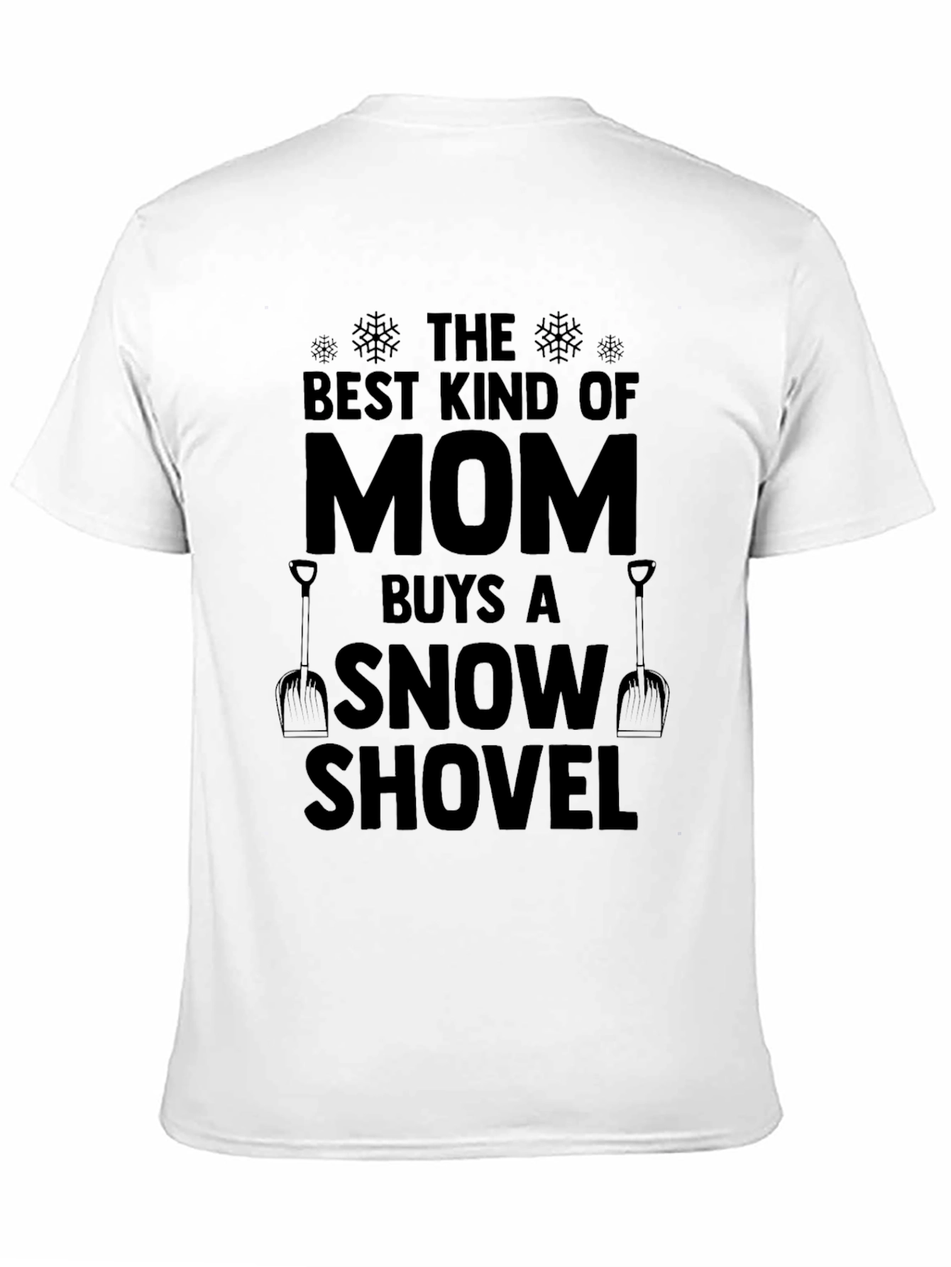 Camiseta Negra: La Mejor Mamá Pala de Nieve