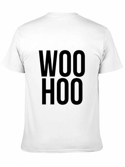 Camiseta Negra Woo Hoo Casual para Hombre