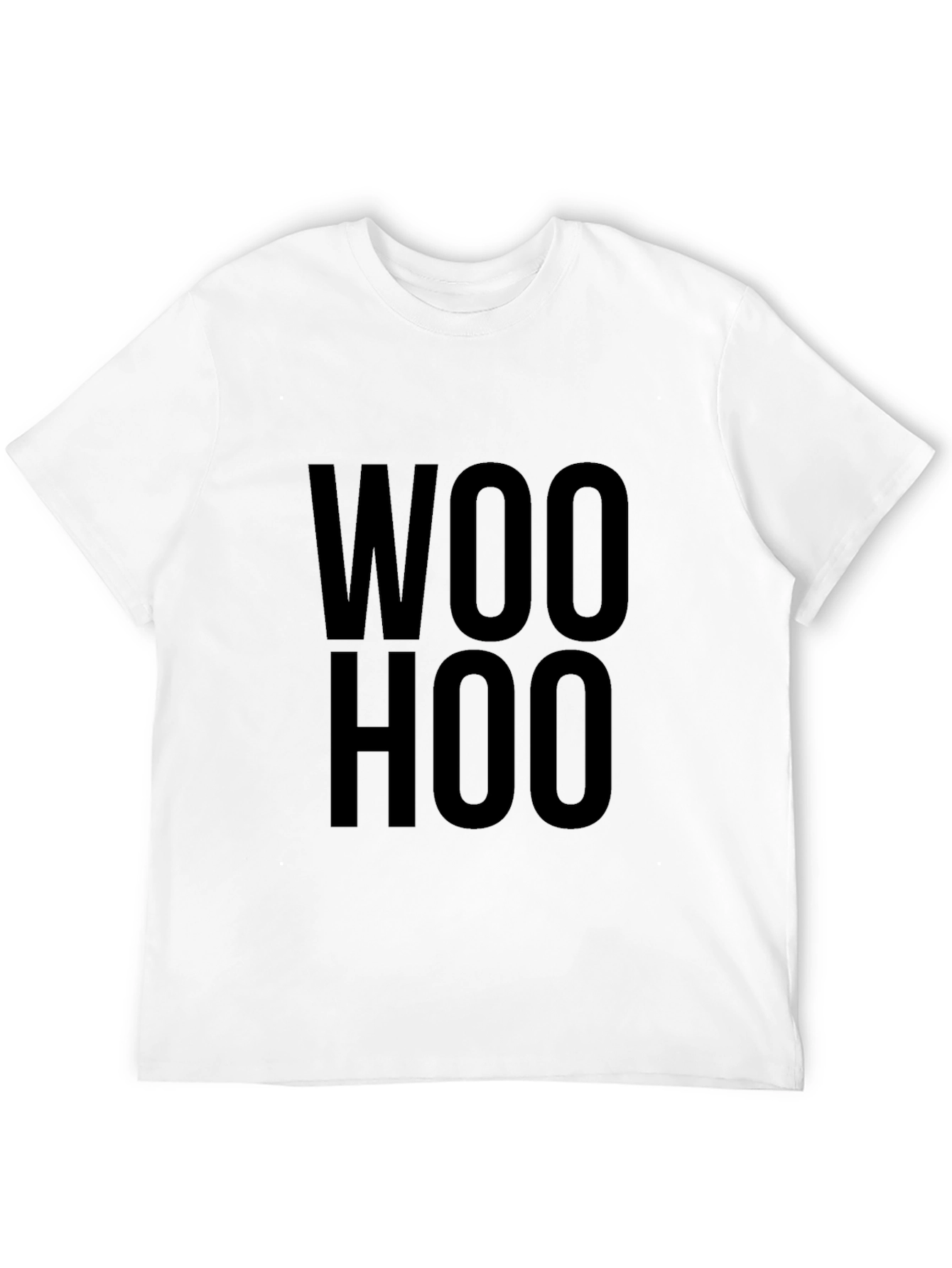 Camiseta Negra Woo Hoo Casual para Hombre