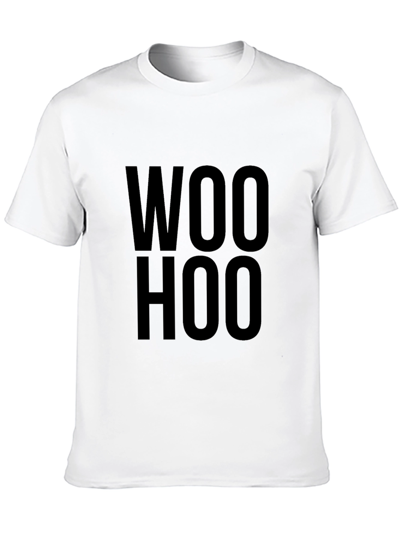 Camiseta Negra Woo Hoo Casual para Hombre