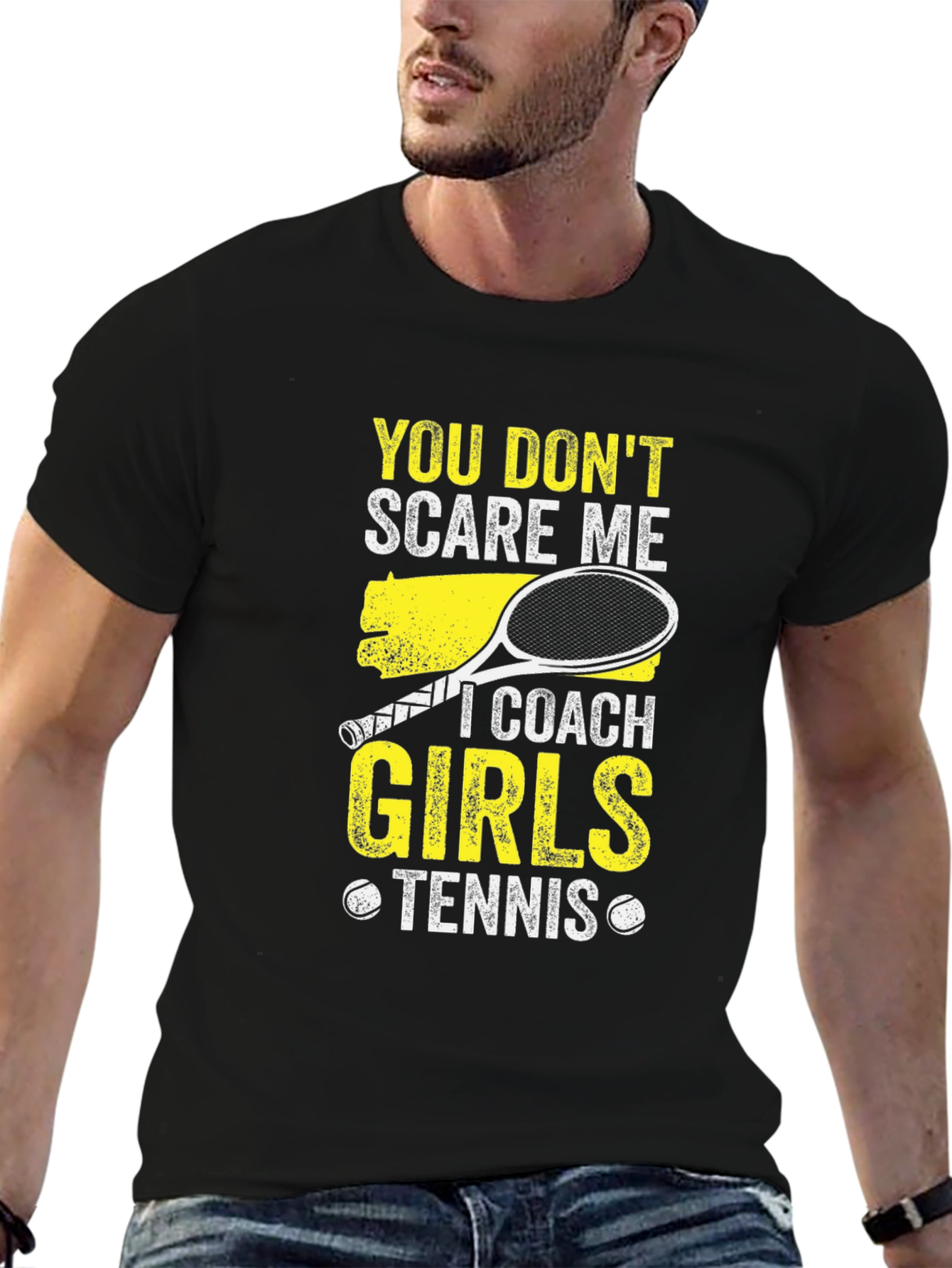 Camiseta Negra Coach Girls Tennis