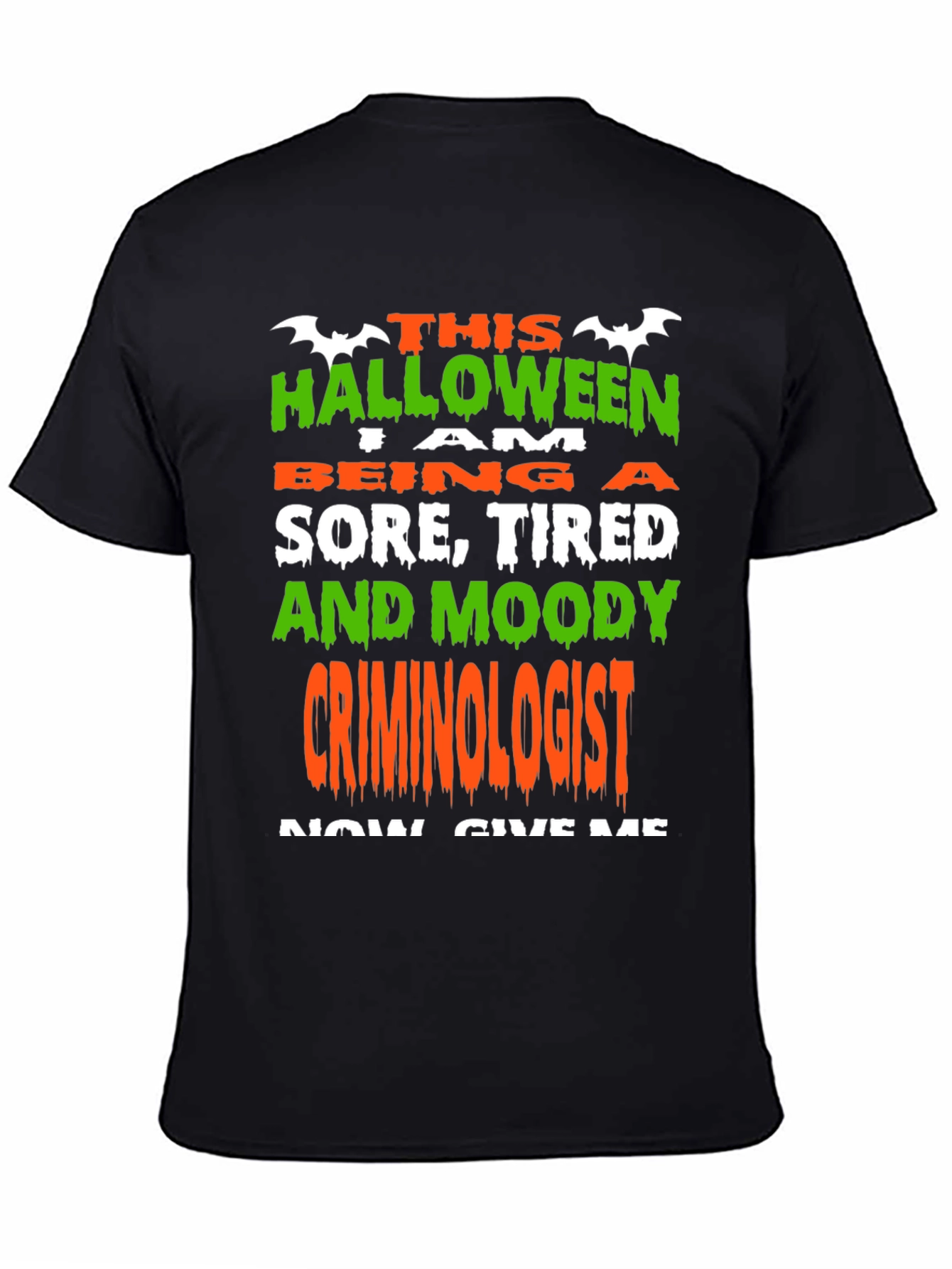 Camiseta Halloween Criminólogo Divertida