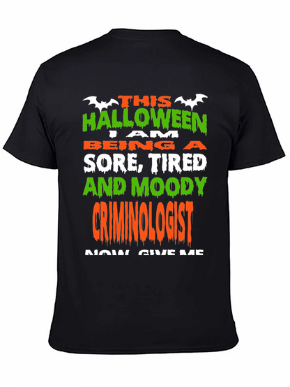 Camiseta Halloween Criminólogo Divertida