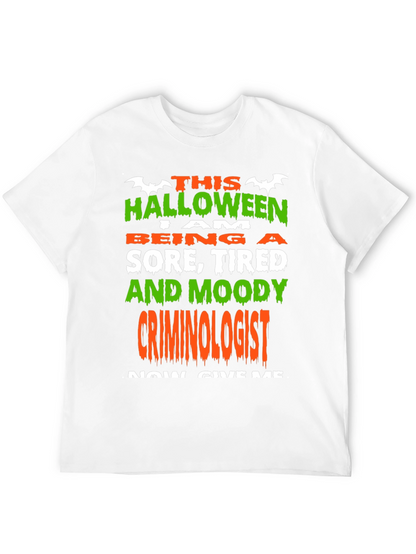 Camiseta Halloween Criminólogo Divertida