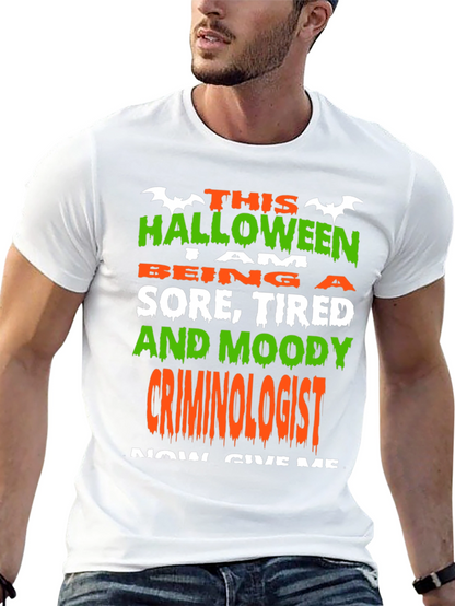 Camiseta Halloween Criminólogo Divertida