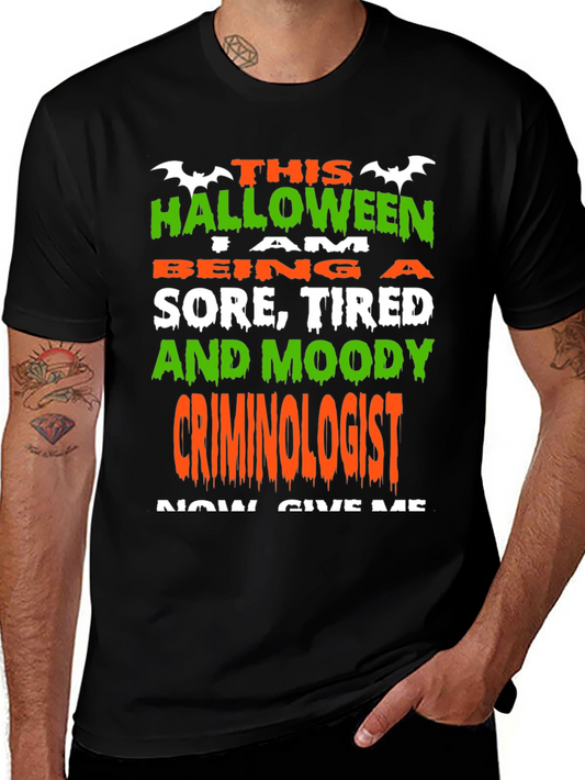 Camiseta Halloween Criminólogo Divertida