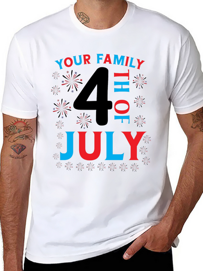 Camiseta Familiar del 4 de Julio - Diseño Patriótico