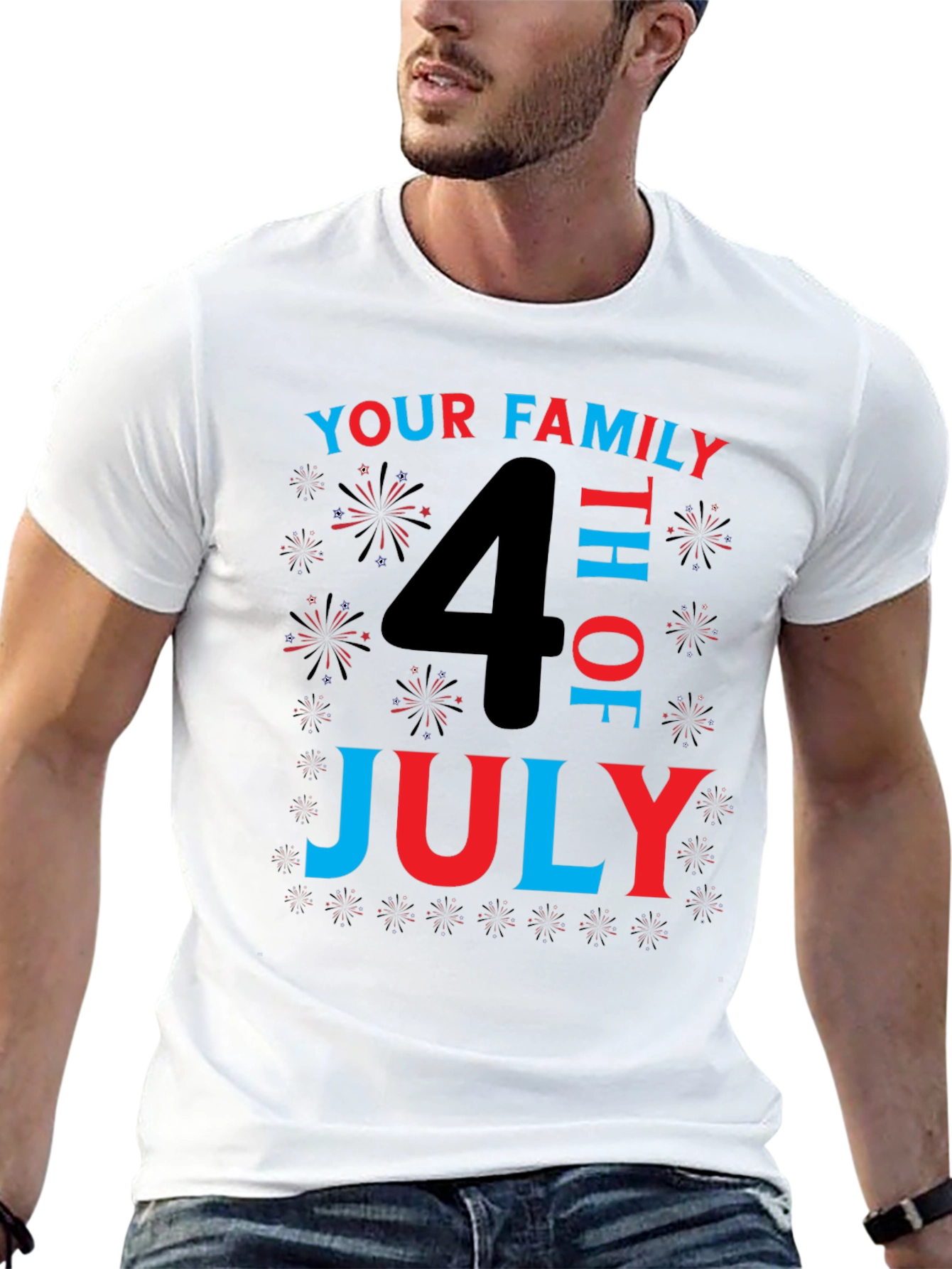 Camiseta Familiar del 4 de Julio - Diseño Patriótico