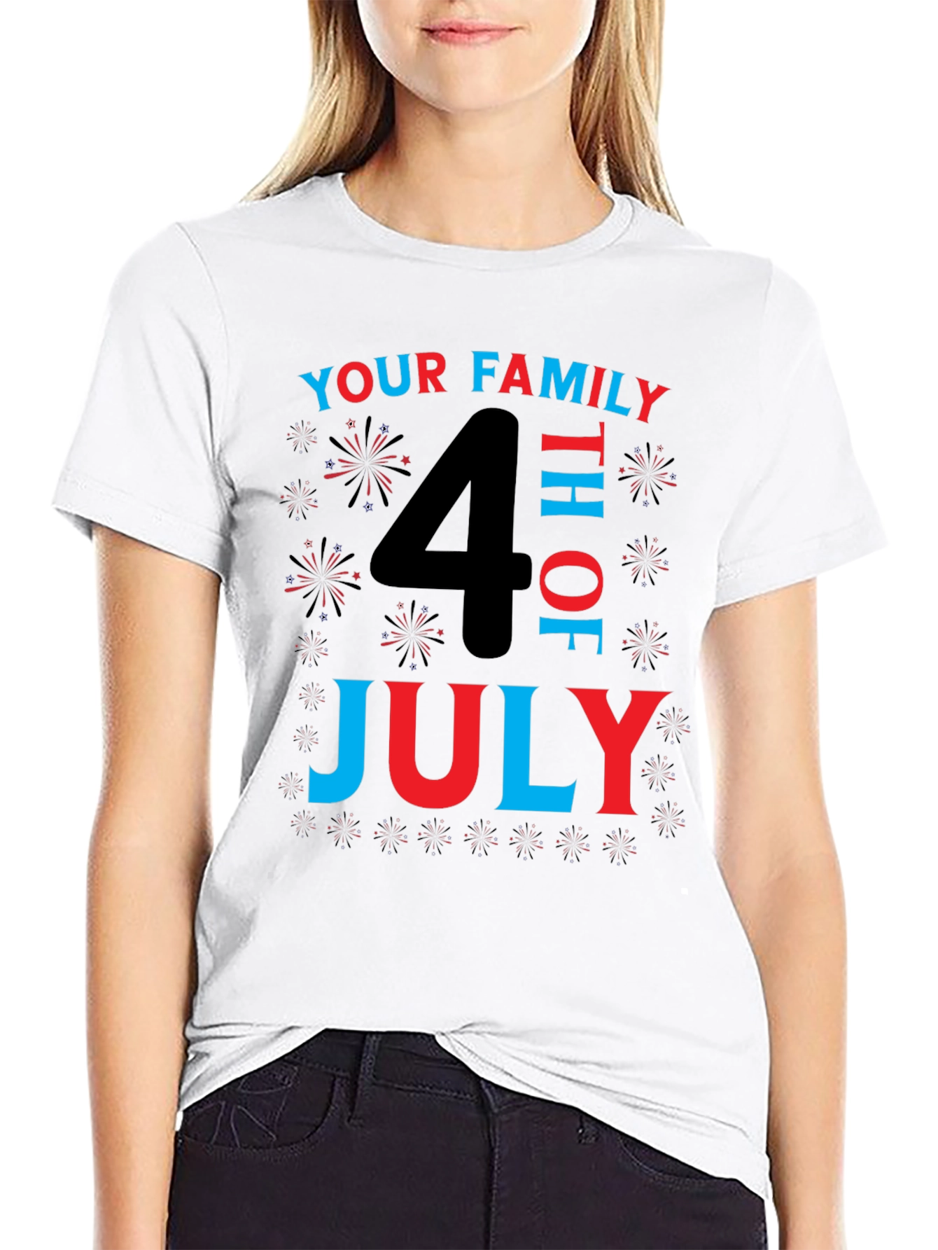 Camiseta Familiar del 4 de Julio - Diseño Patriótico