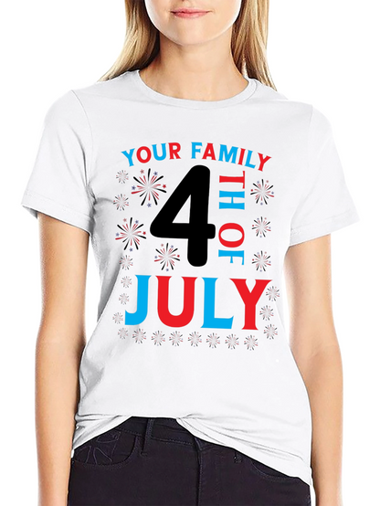 Camiseta Familiar del 4 de Julio - Diseño Patriótico