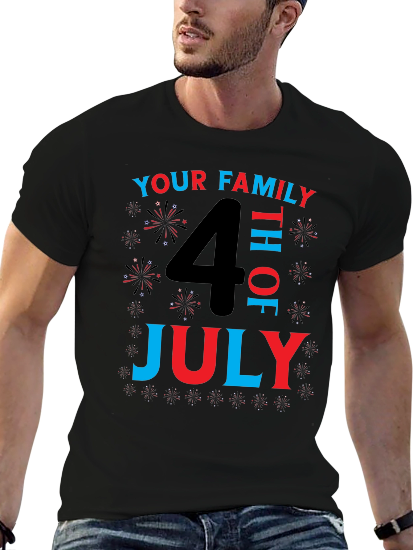 Camiseta Familiar del 4 de Julio - Diseño Patriótico