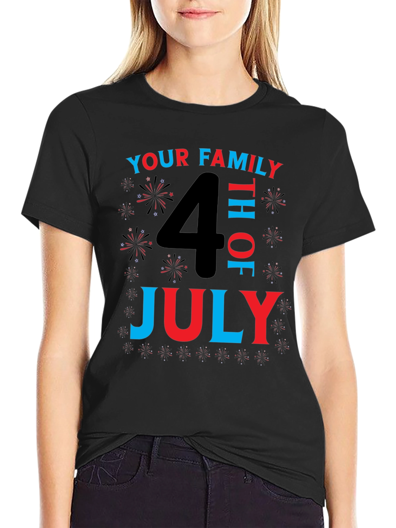 Camiseta Familiar del 4 de Julio - Diseño Patriótico
