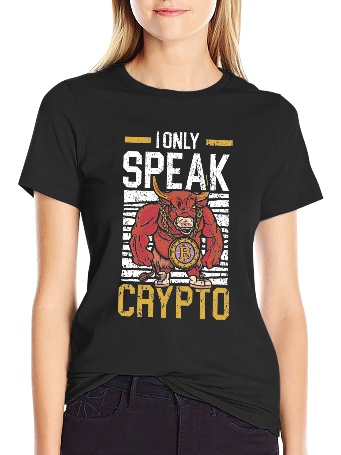 Camiseta I Only Speak Crypto