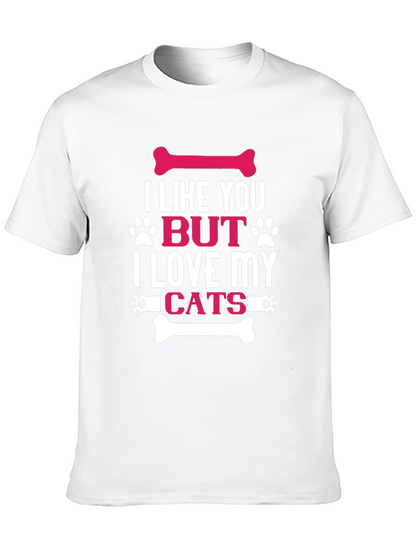 Camiseta Negra I Love My Cats