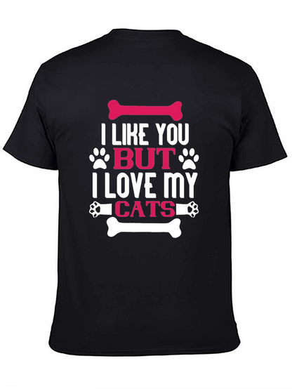 Camiseta Negra I Love My Cats