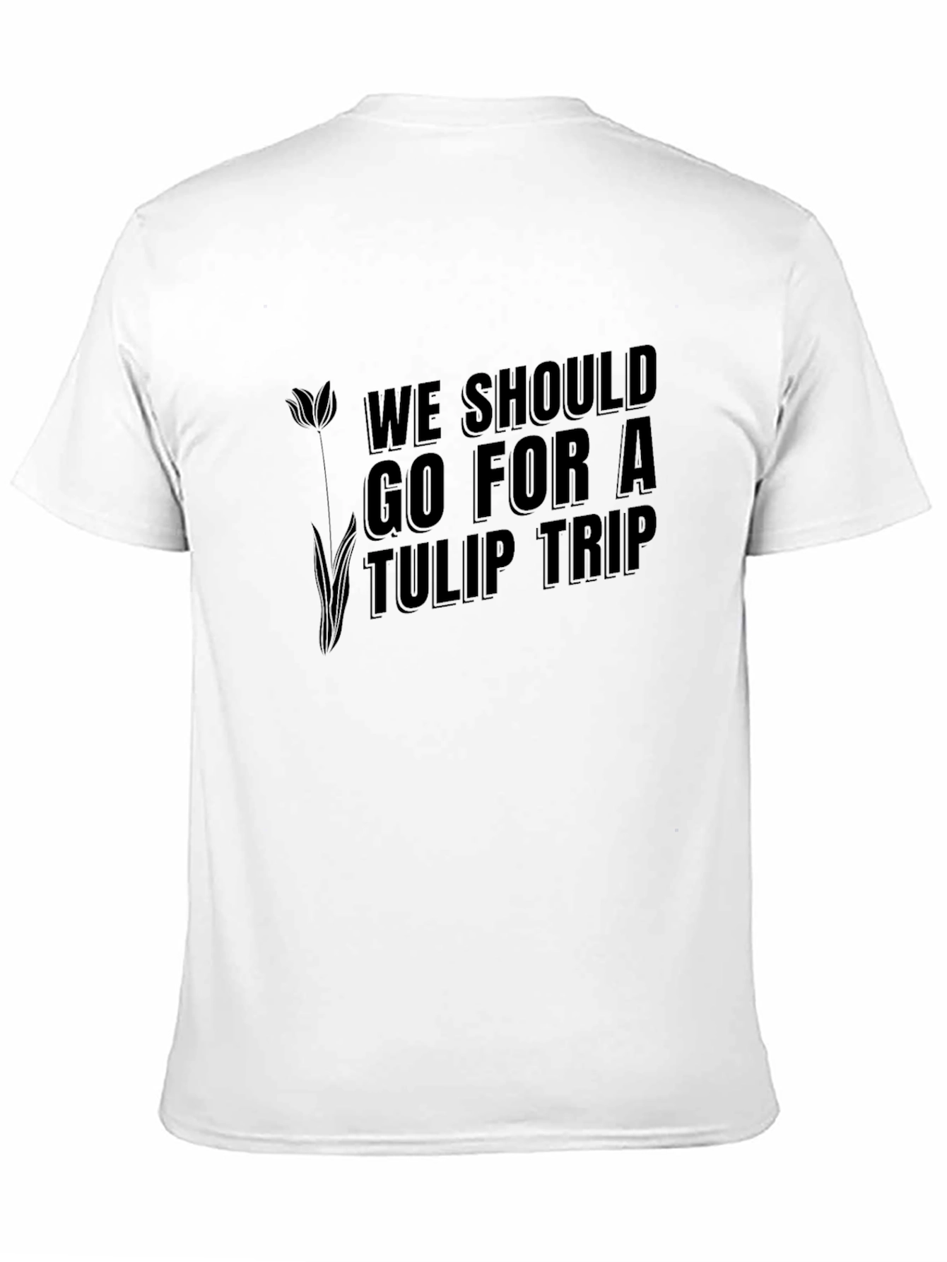 Camiseta Negra Tulip Trip